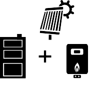 Ogrzewanie kocioł gazowy + kocioł węglowy UO + solar