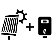 Ogrzewanie kocioł gazowy + solar