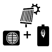 Ogrzewanie kocioł olejowy + solar + pompa Monoblok